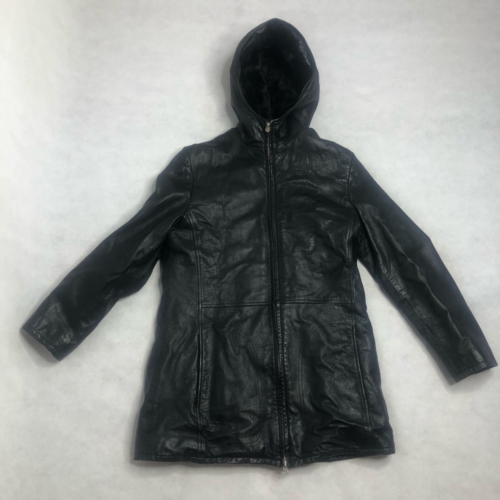 Wilson’s Leather Women’s Black Faux Fur Lined Coat